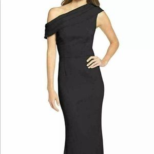 Katie May Layla Pleat Gown, full length, black, size 6